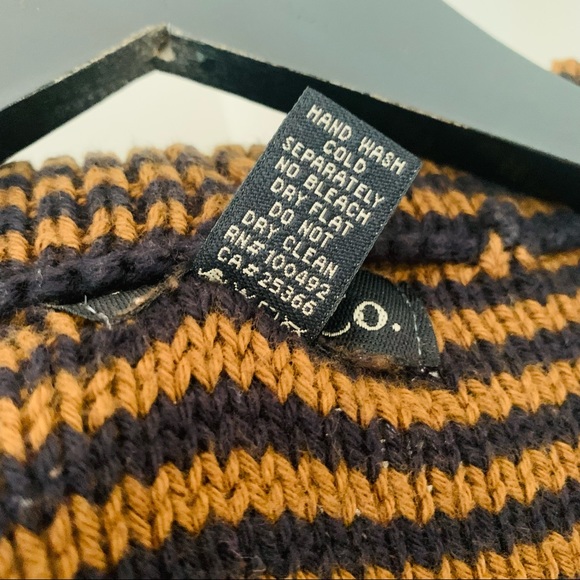 Pure & Co. Striped Button Down Cardigan Brown, S/M - Picture 12 of 13